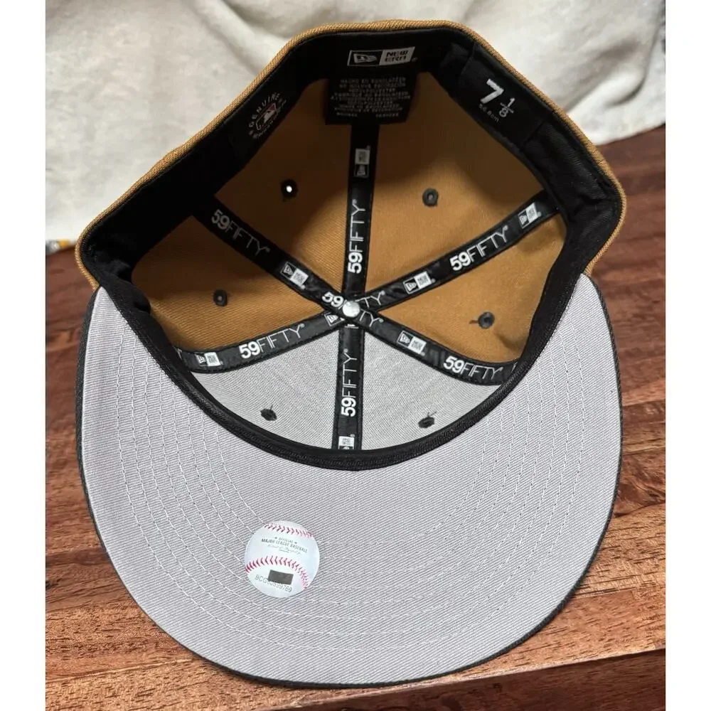 '47 Brand Cincinnati Reds MLB Camel Tan/Black 2-Tone Fitted Hat Cap 7 1/8
